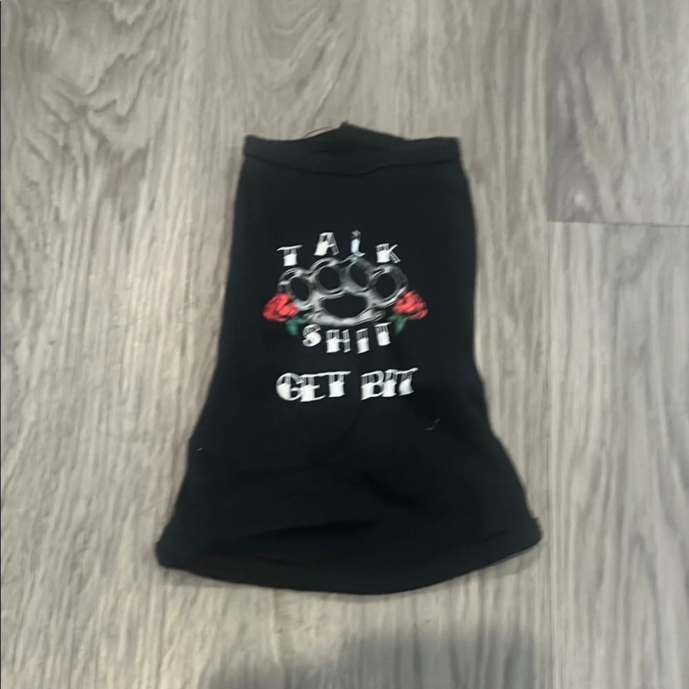 Black Graphic Dog Shirt
